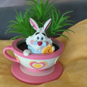 White rabbit fake succulent